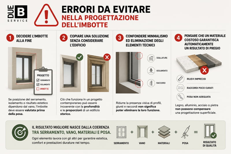 evitare errori nella progettazione dell'imbotte